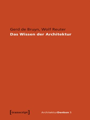 cover image of Das Wissen der Architektur